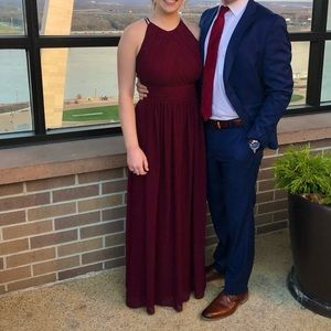Maroon Bridesmaid Dress
